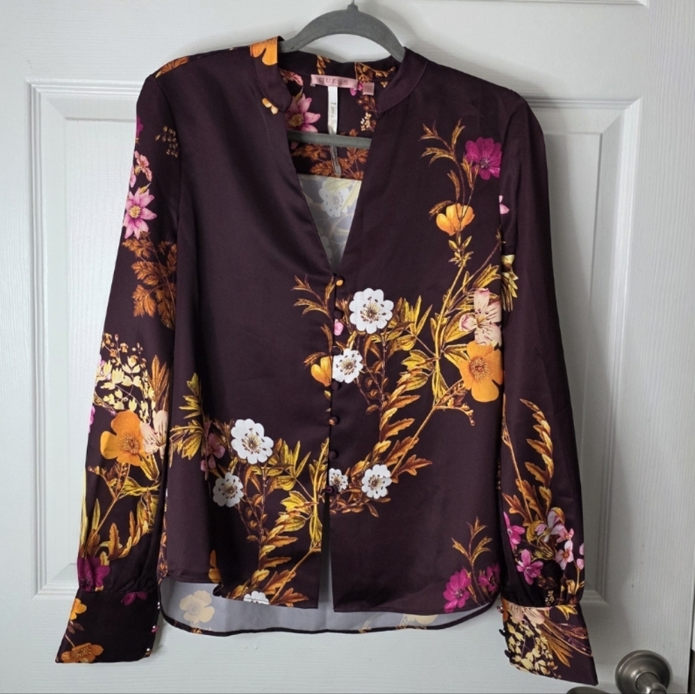 GUESS Sustainable Garmet Long Sleeve Blouse